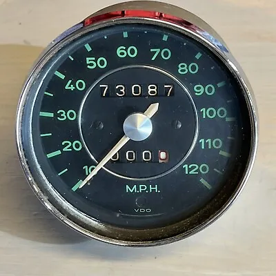 Porsche 912 VDO Speedometer Date Stamped 9/65 Green 902 741 102 12 (F) • $395.99