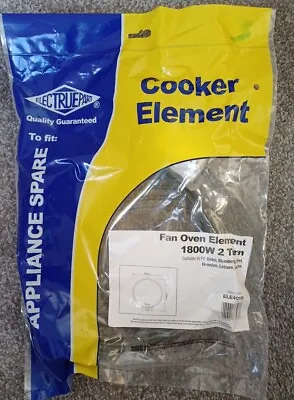 Beko Flavel Leisure Lamona Oven Fan Oven Element 1800W ELE4018 Ovens 2 Turn. • £7