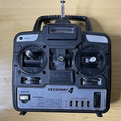 Radio Control Airplane Remote Futaba Skysport 4 Channel System FM72mhz Untested • $10