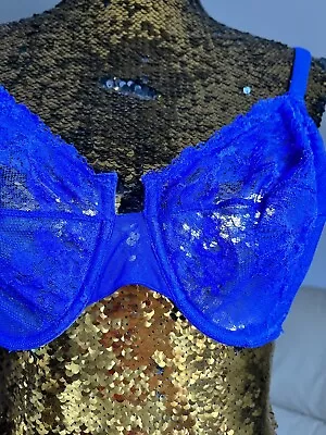 La Perla Bra 34E Floral Lace Blue • £9.99