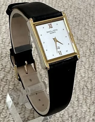 Vintage Solvil Et Titus Fueille D’Or Quartz Watch SM8599 25mm NOT WORKING • £19.61