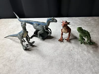 Jurassic World Lot Velociraptor Blue STYGIMOLOCH STIGGY Dino Rivals  + More • $23.75