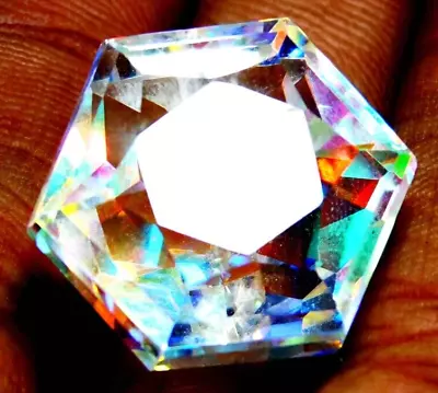 Hexagon Cut Natural 20.40 Cts Mystic Topaz Loose Gemstone Gm1960 • $26