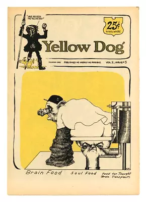 Yellow Dog #5 R. Crumb Cover The Print Mint 1973 VF+ • $24.99