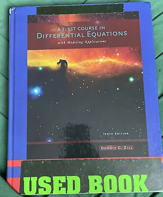 $25 • Buy A First Course In Differential Equations With Modeling Applications