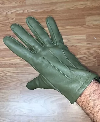 Men's Leather Dress Gloves Driving Gloves Made With Genuine Sheep Skin Leather • $15