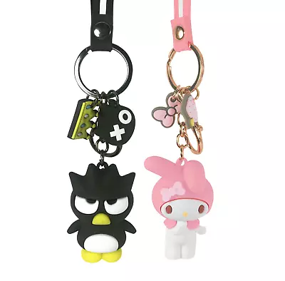 Hello Kitty Friends Cartoon Kawaii Badtz-Maru & My Melody Keychain Gift Bundle • $12