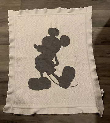 Disney Ethan Allen White Throw Blanket 30x40 Rare Mickey Mouse DVC Vacation Club • $33.99