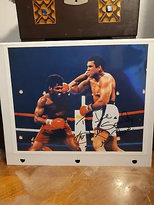 Leon Spinks Signed Autographed Fight Photo Muhammed Ali Heavyweight Champs COA • $18