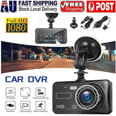 $33.95 • Buy Car Dash Camera Touch Night Vision Video DVR Recorder Front And Rear Dual Cam 4 