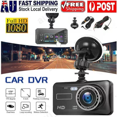 Car Dash Camera Touch Night Vision Video DVR Recorder Front And Rear Dual Cam 4  • $33.95