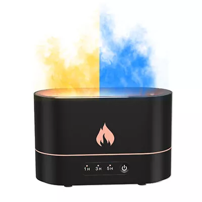 $31.99 • Buy 3D Flame Essential Oil Diffuser Aroma Humidifier 250ml USB Air Purifier Mist AUS