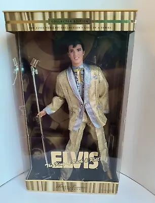 Elvis The King Of Rock & Roll Timeless Treasure Doll 2001 Mattel #53869 New! • $52