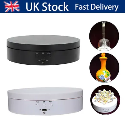 360 Degree Electric Rotating Display Stand Turntable Automatic Spinning Base • £10.99