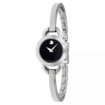 Movado Swiss Rondiro Stainless Steel Bangle Bracelet Watch 22mm 0606796 • $169.99