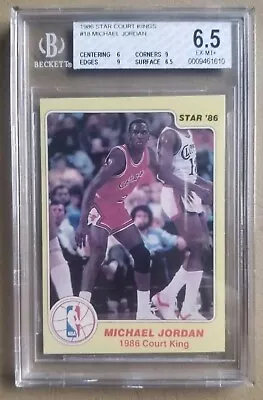 1986 Star Court Kings #18 Michael Jordan BGS  6.5 • $600