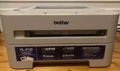 Brother HL-2130W Compact Mono Laser Wireless Printer USB 2.0 20PPM • $119.95
