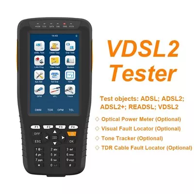 TM600 VDSL2 Tester For XDSL Line Test And Maintenance ADSL2+ ADSL VDSL2 DMM Test • $399