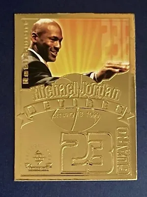 Michael Jordan 1999 Upper Deck 22KT Gold MJ Retirement 03847/9923 • $23.23