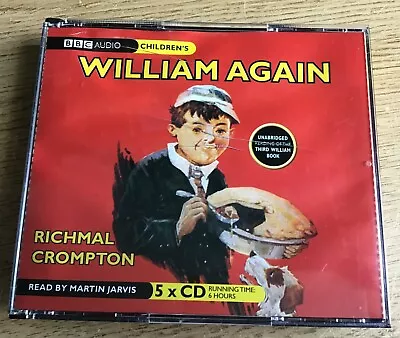 £8.49 • Buy William Again By Richmal Crompton Read By Martin Jarvis BBC Audiobook CDs