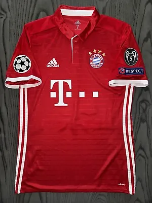 2016/17 Adidas FC Bayern Munich Alaba Match Issued Champions League Home Jersey • $300