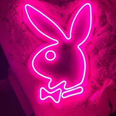 Playboy Neon Sign LED Lamp Wall Decor Bunny Neon Light Bedroom Man Cave Bar Shop • $62.95