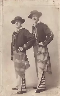 £3.75 • Buy Postcard - Social History Two Men In Spanish Clothing Actors? - Hood Northampton