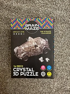 31578 Classic Car 3d Crystal Jigsaw Puzzle 53 Pieces New Sealed Box • £6