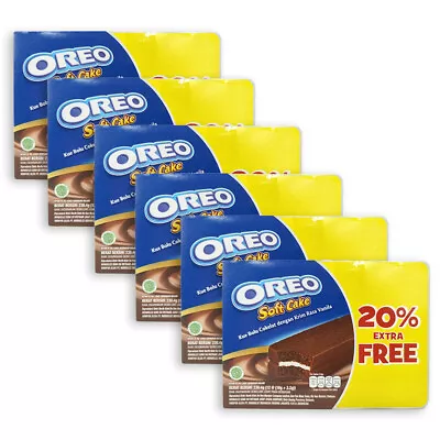 6x 12pc Oreo Soft Sweet 230.4g Cake Chocolate Bars Sweets/Sandwich Sachets/Box  • $39