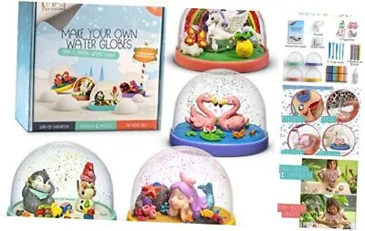  Snow Globe Making Kit For Kids - Make Your Own Snow Underwater Snow Globes • $34.16