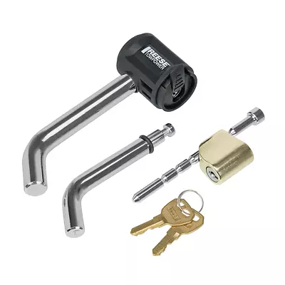 $38.28 • Buy Reese Trailer Hitch Coupler Combo Lock Set For 1-1/4  & 2  Receivers