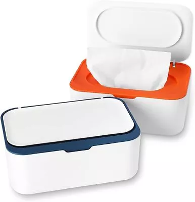 Wet Wipes Dispenser Tissue Box Holder Storage Keep Wipes Fresh With Lid Seal ﻿ • £8.32