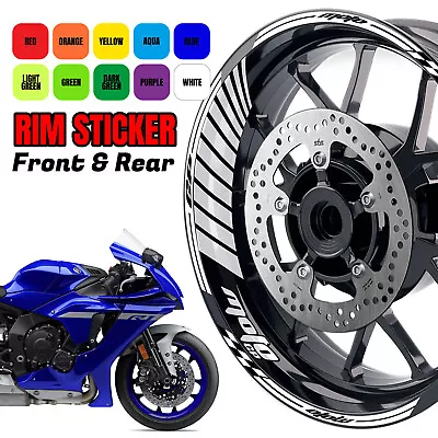 For Yamaha YZF R1 98-21 20 19 18 17 AA02 Graphic 17  Rim Stickers Decals White • $59.55