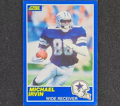 1989 Score Michael Irvin Rookie Rc #18 Dallas Cowboys Wide Receiver  • $4.99