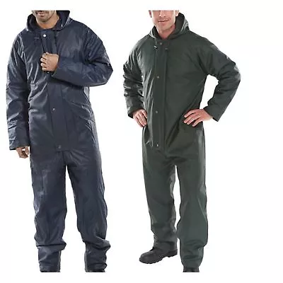 Super Bdri Padded Waterproof Coverall Thermal Lined Winter Pu Boilersuit Fishing • £31.99