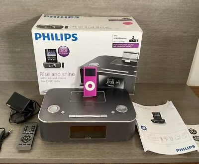 Philips DCB291/05 Docking Station & Pink 2nd Generation IPod DAB Radio Speakers • £49.99