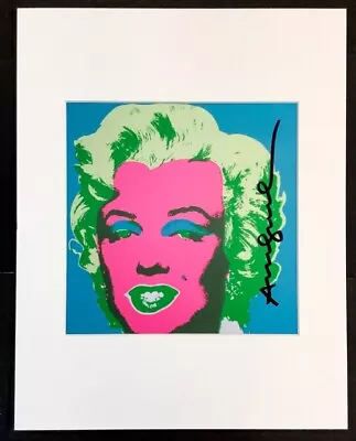 ANDY WARHOL - MARILYN MONROE - 11x14 PRINT - FRAME READY - Hand Signed Signature • $180