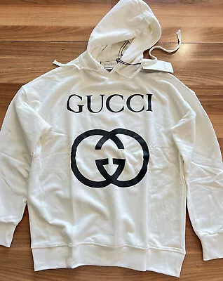 Gucci Long Sleeve Hoodie Shirt Men's Cotton SweatShirt Size XLarge • $165