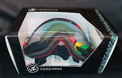 VonZipper  Beefy Vibrations Sport Snow Goggles Black Frame Gold Lens NIB • $69.95