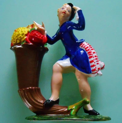 £399.50 • Buy Schwarzburger Figurine ~ Cornucopia Horn Of Plenty ~ Rare Fully Painted Version