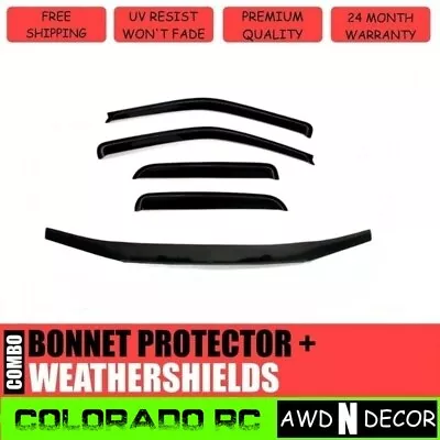 Bonnet Protector Weathershields For Holden Colorado RC 2008-2011 Window Visors • $119.99