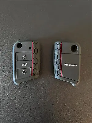 Volkswagen Key Fob Case Cover 3 Button Mk7 Redline Key Holder Vw Gti Golf • $5.95