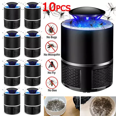 10 Electric Mosquito Fly Zapper Killer Lamp Insect Bug Attractant LED Light Trap • $66.98