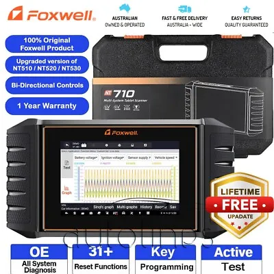 Fit Saab Foxwell NT710 Bidirectional OBD2 Reset Code Reader Diagnostic Scan Tool • $260.31