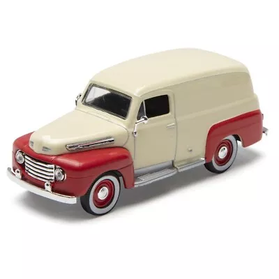 Denver Diecast O Scale Cream/Red Ford 1948 Panel Truck 1:48 Free Shipping • $14.99