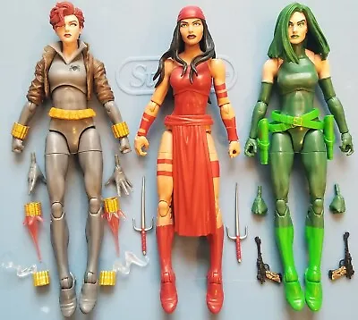 Marvel Legends Female Lot Black Widow Madame Hydra Elektra Complete Daredevil • $56