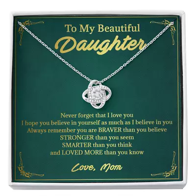 Necklace To My Beautiful Daughter Perfect Gift For Daughter I Love You More • $28.99