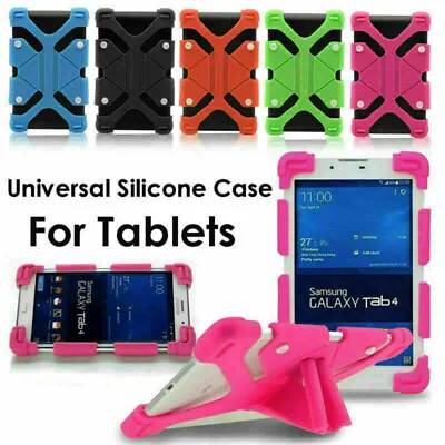 For 10  - 10.1  Inch Tablet Universal Rubber Kids Shockproof Silicone Case Cover • $20.99