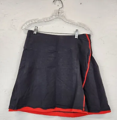 Mountain Hardwear Womens Skirt Sz Small Petite Red/Gray Pull On Cotton Blend • $20