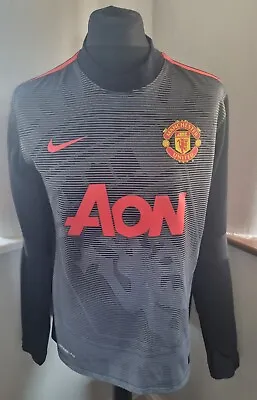 Men's Manchester United Therma Fit Aon Jumper Size Large • £38.99